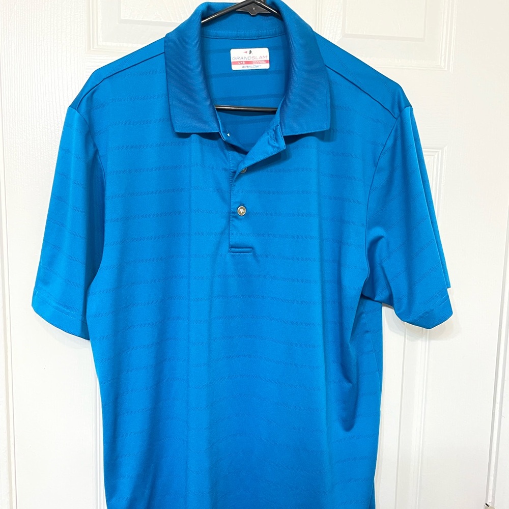 Men’s Grand Slam Airflow Golf/Polo Shirt- Blue